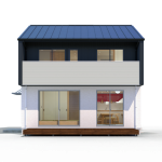 滋賀県栗東市で注文住宅,デザイン住宅の新築一戸建てならベストハウスネクストの松尾設計室モデルハウス外観C