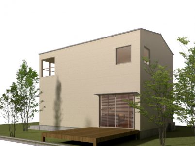 【守山市】 建築家が提案するスケルトンインフィル　DIYが楽しめる家外観