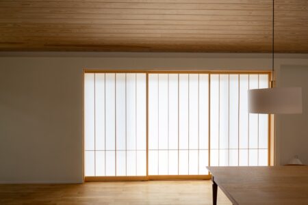 【大津市】本が大好きな森の中の平屋の家-障子