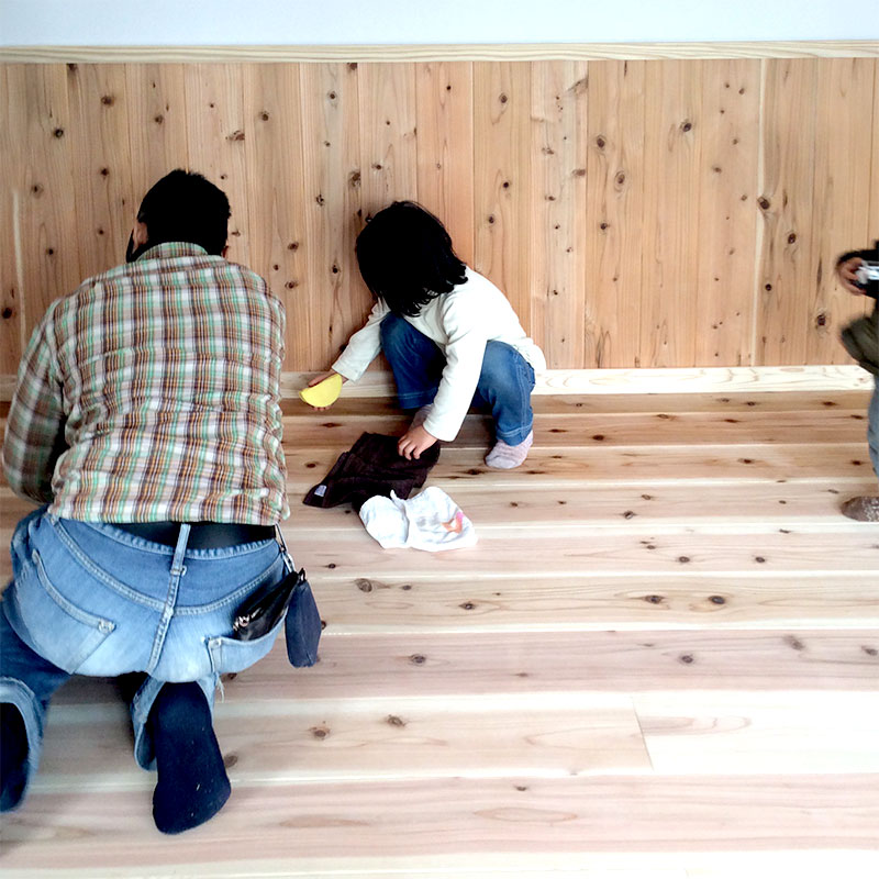 滋賀県栗東市の注文住宅のDIY