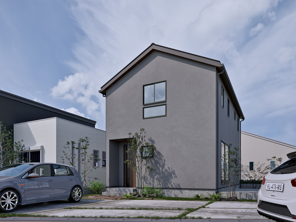 外観 odd house-規格住宅 fitclue