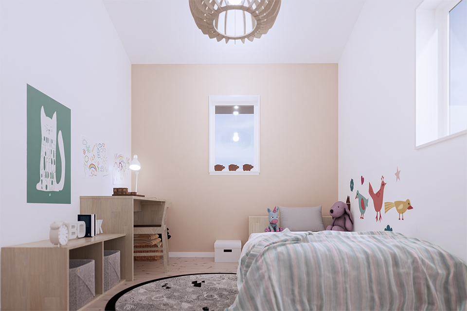 子ども部屋 odd house-規格住宅 skyclue