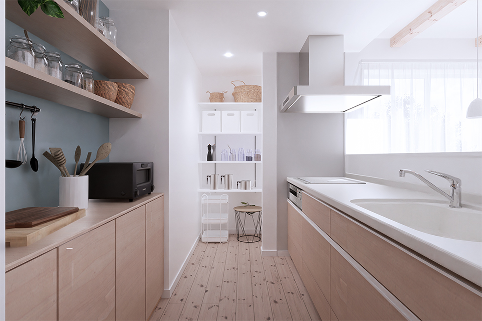 キッチン odd house-規格住宅 skyclue